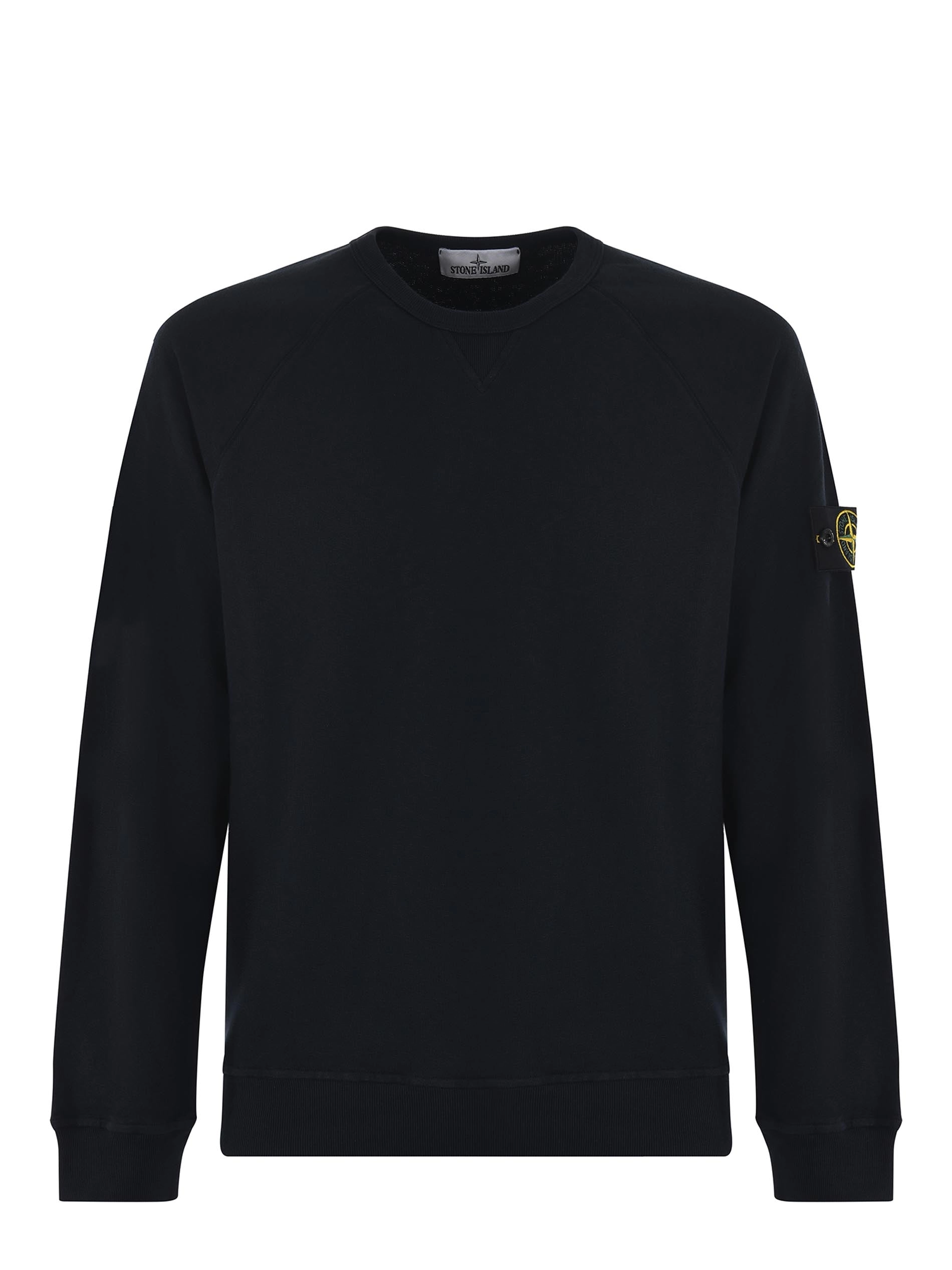 Stone Island Logo Patch Crewneck Sweatshirt