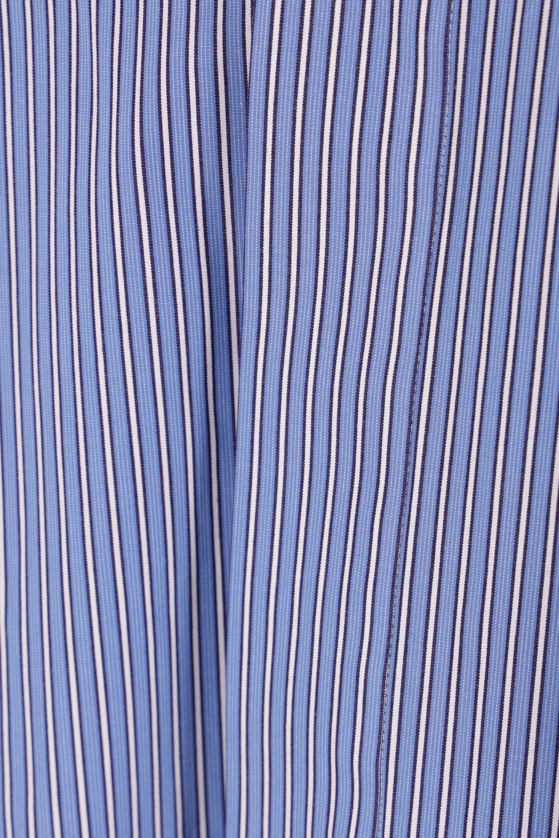 striped poplin shirt dress