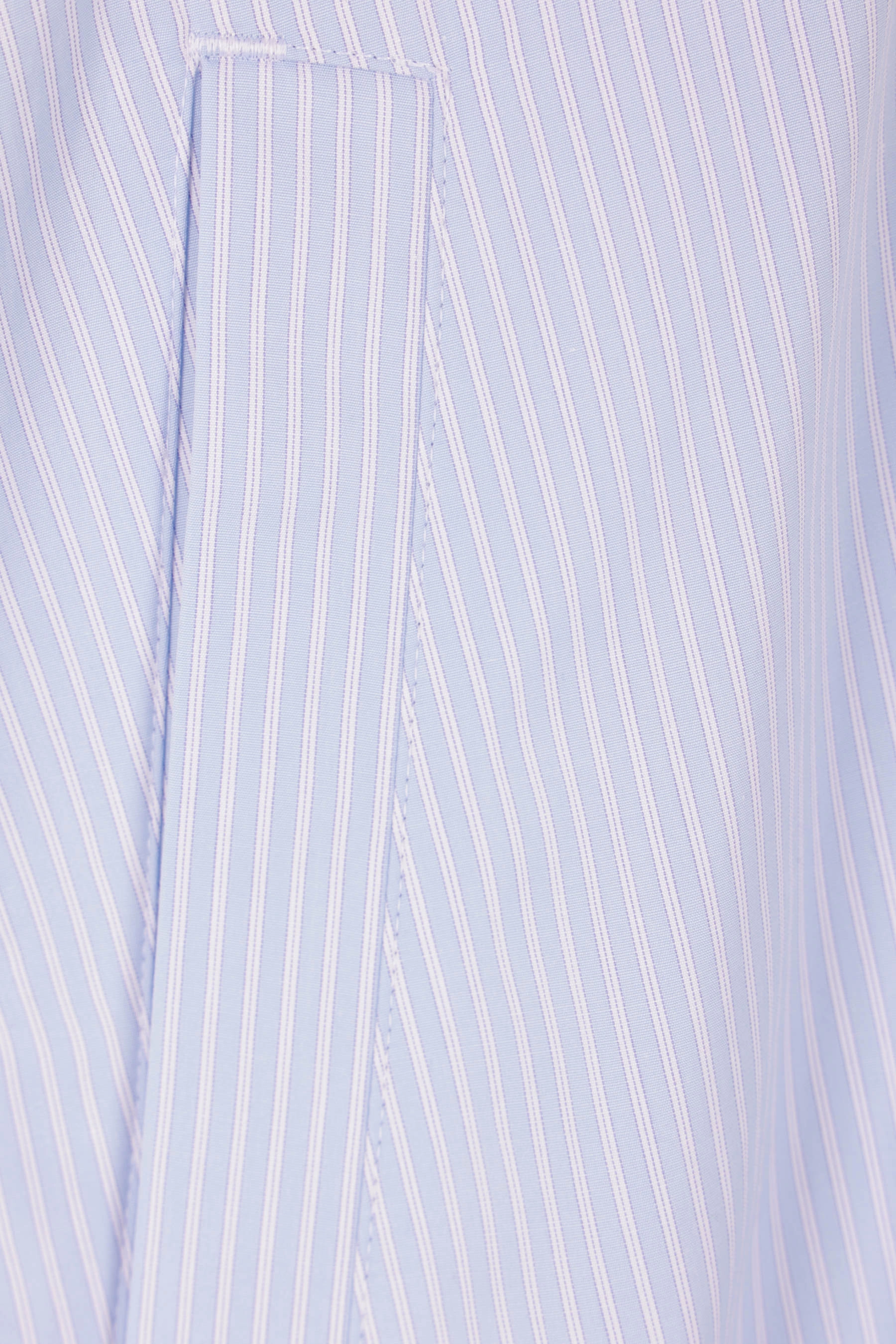 striped poplin short-sleeve shirt