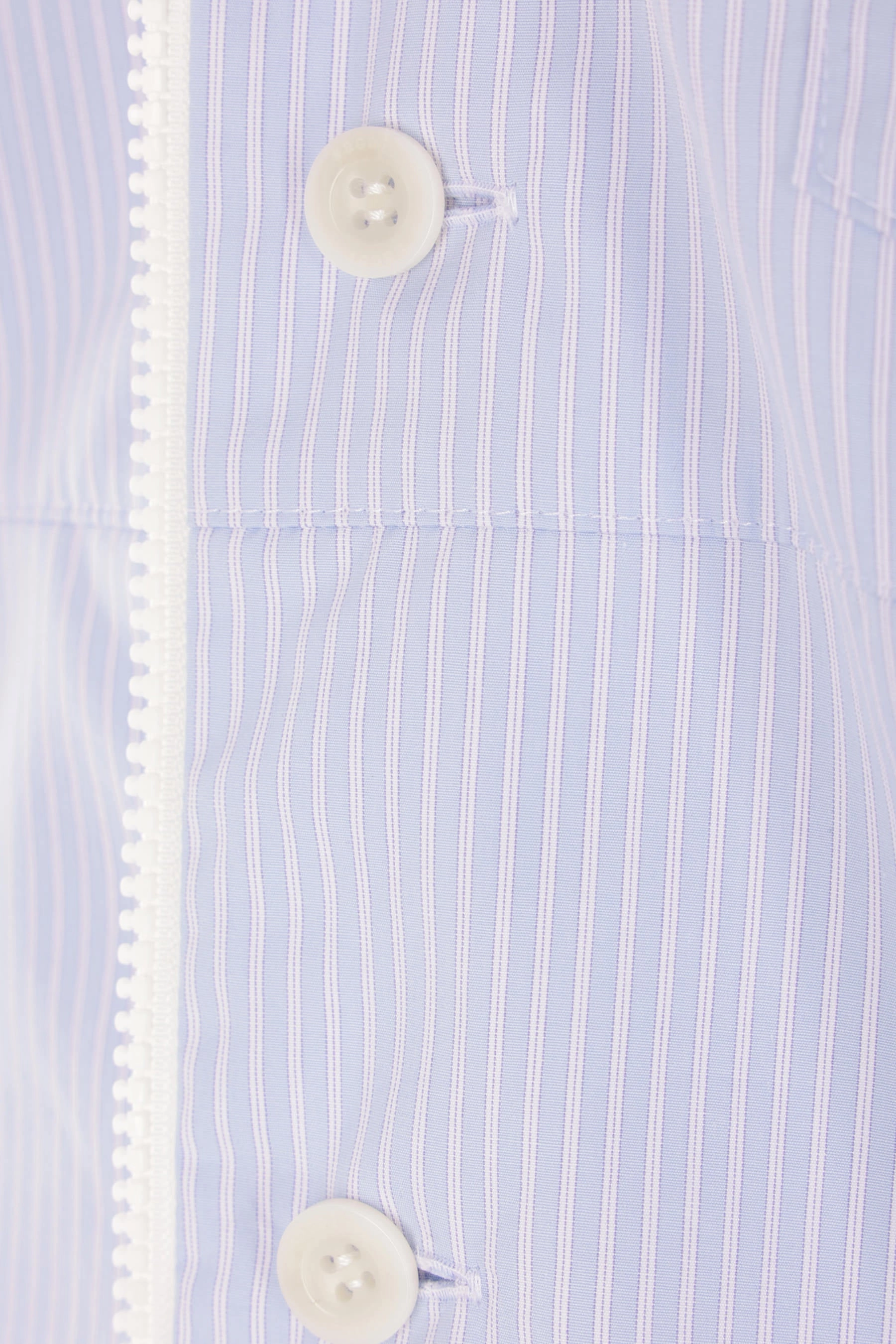 striped poplin short-sleeve shirt