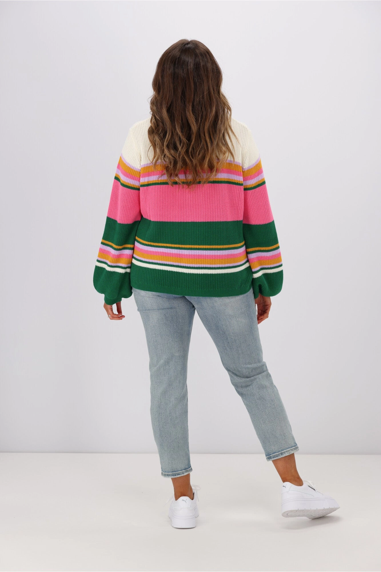 Sugarhill Brighton Marina Jumper Irregular Stripes Multi