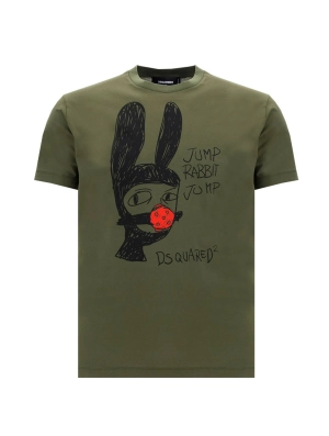 T ShirtDsquared2 Graphic Print Crewneck T-Shirt