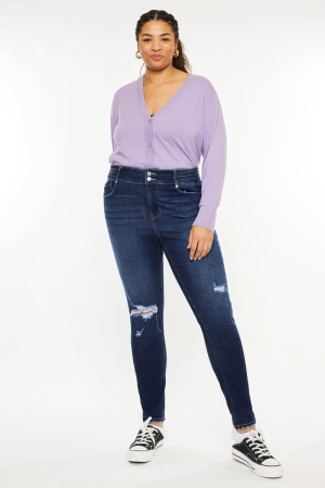 Taly High Rise Super Skinny Jeans (Plus Size)