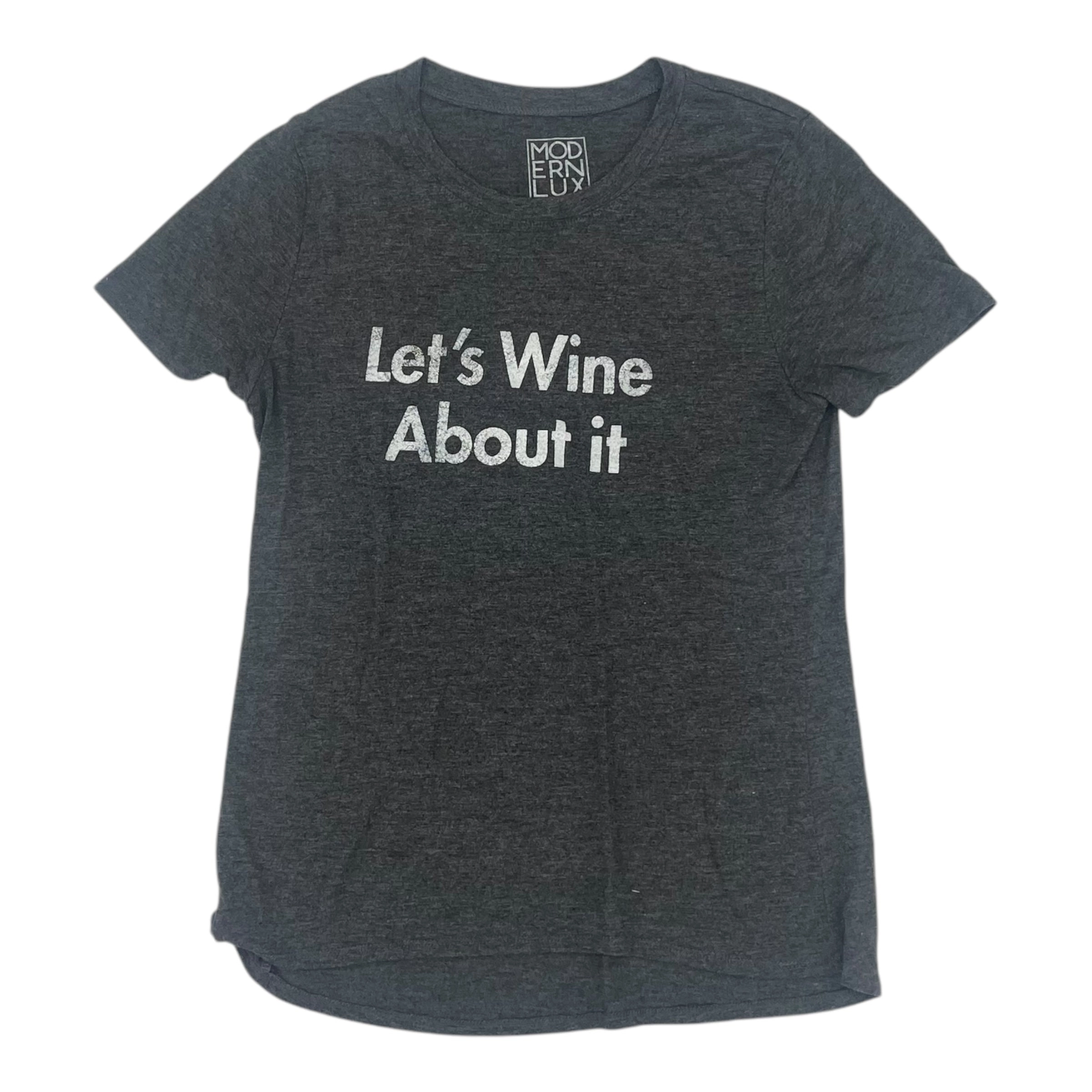 Top Ss By Modern Lux In Grey, Size:L