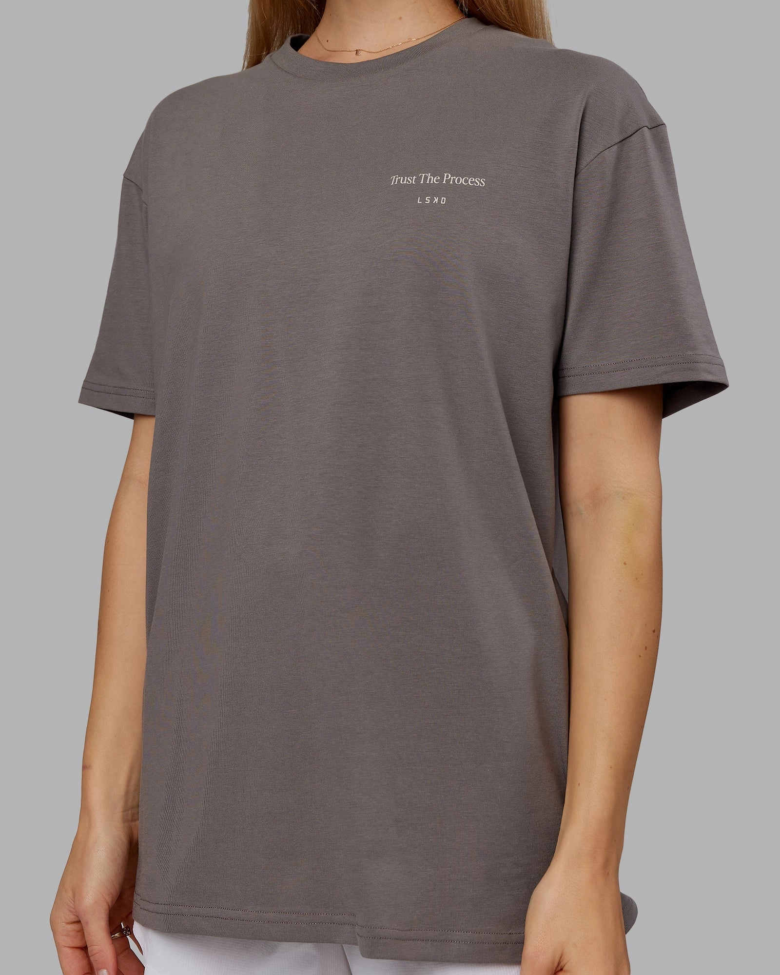Trust The Process 2.0 FLXCotton Tee Oversize - Storm Front-Shale Beige