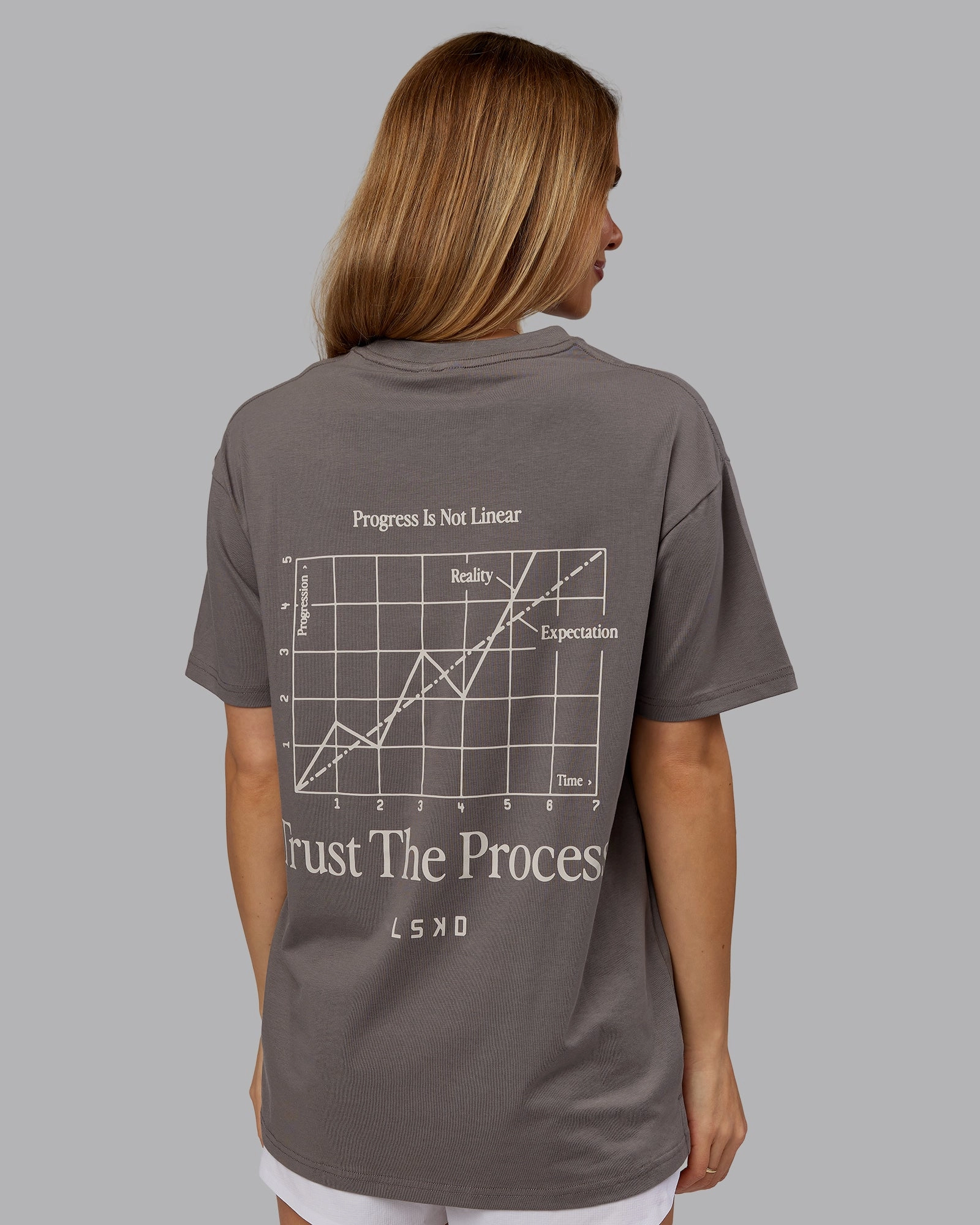 Trust The Process 2.0 FLXCotton Tee Oversize - Storm Front-Shale Beige