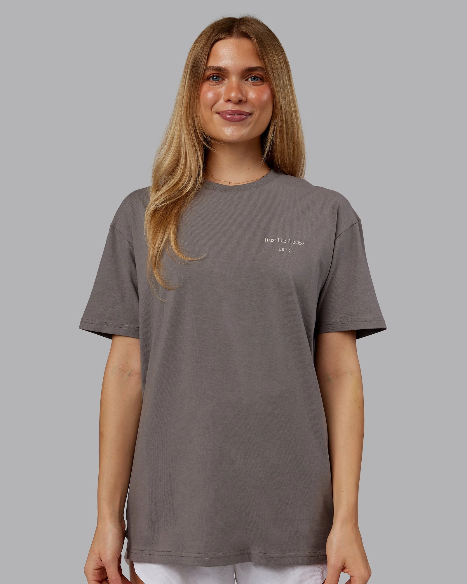 Trust The Process 2.0 FLXCotton Tee Oversize - Storm Front-Shale Beige