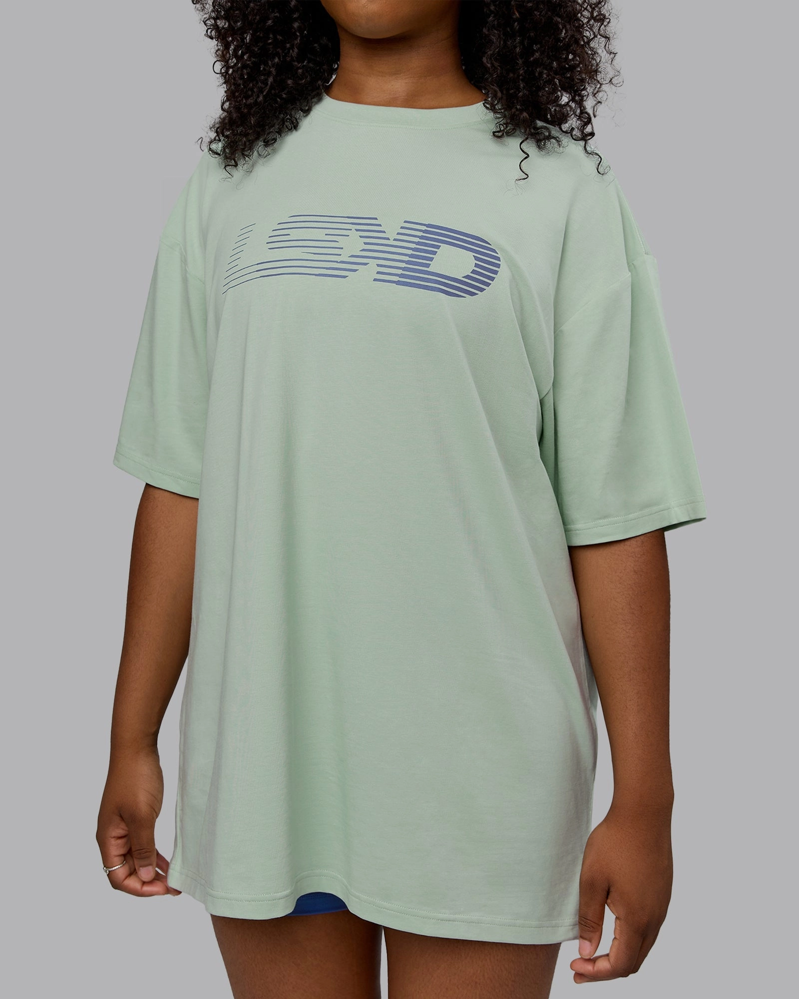 Unisex Motion FLXCotton Tee Oversize - Surf Spray-Royal Purple