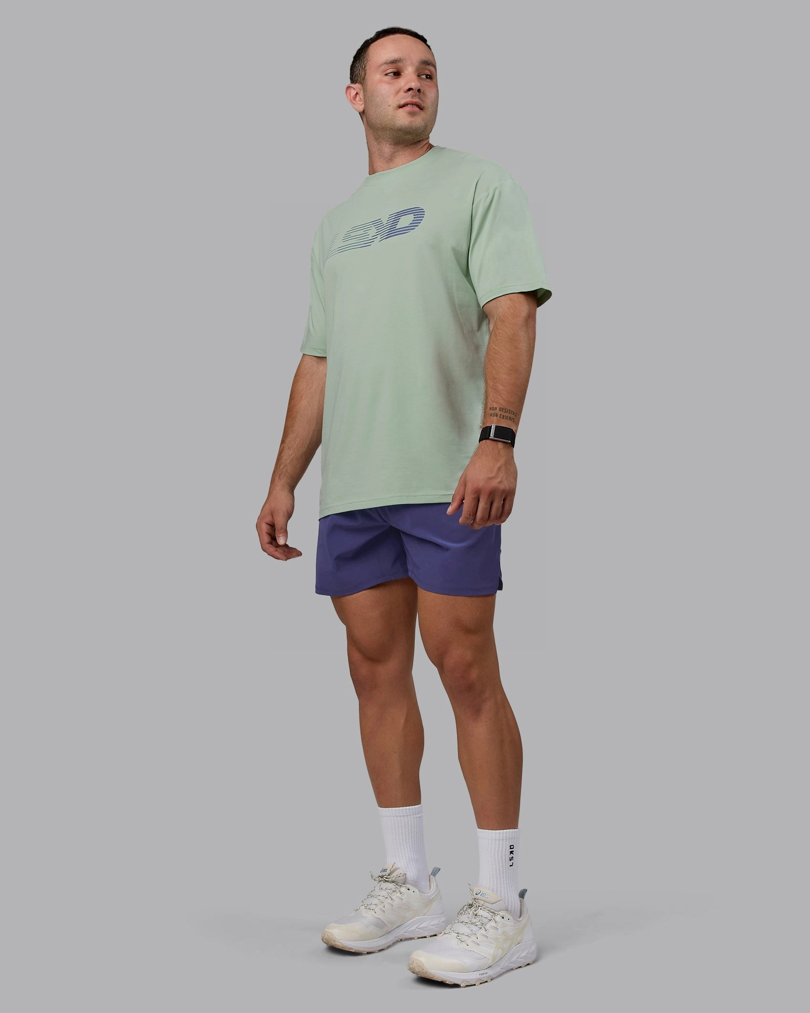 Unisex Motion FLXCotton Tee Oversize - Surf Spray-Royal Purple