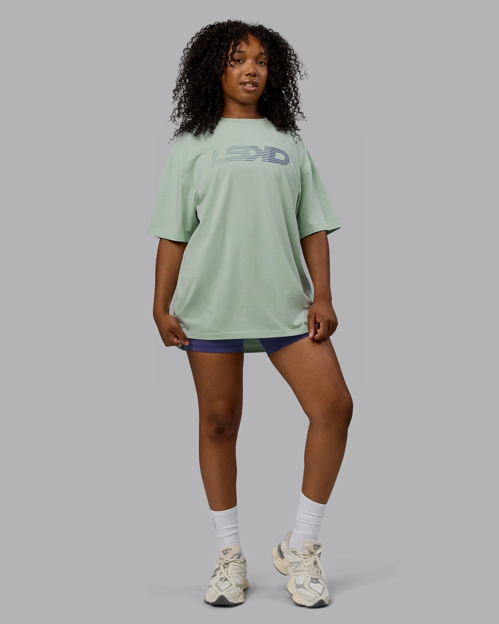 Unisex Motion FLXCotton Tee Oversize - Surf Spray-Royal Purple