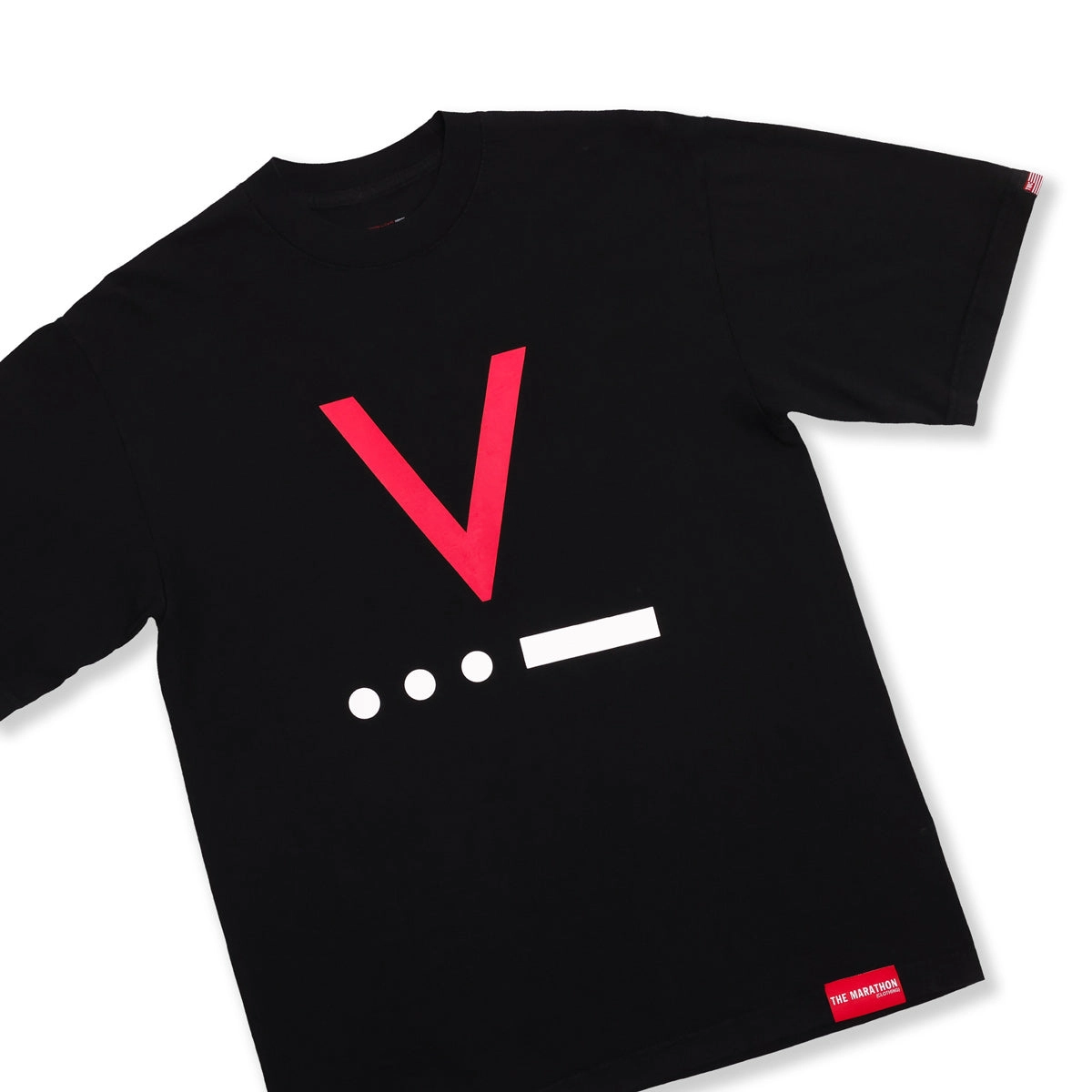 V for Victory Code T-Shirt - Black
