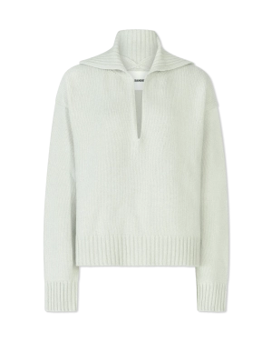 V-Neck Collar Long Sleeve Sweater