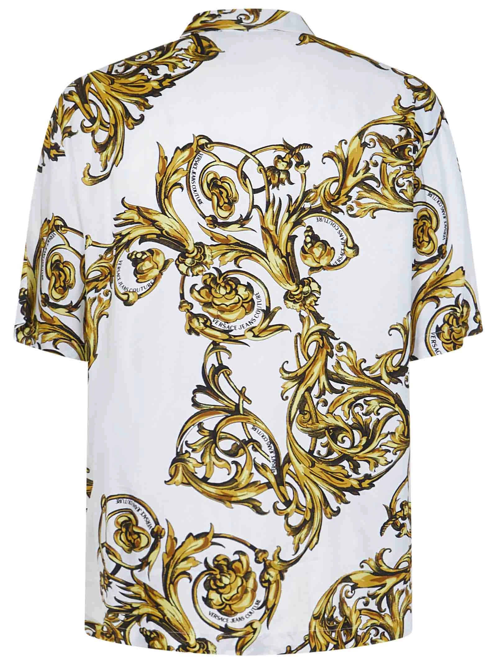 Versace Jeans Couture Baroque Printed Short-Sleeved Shirt