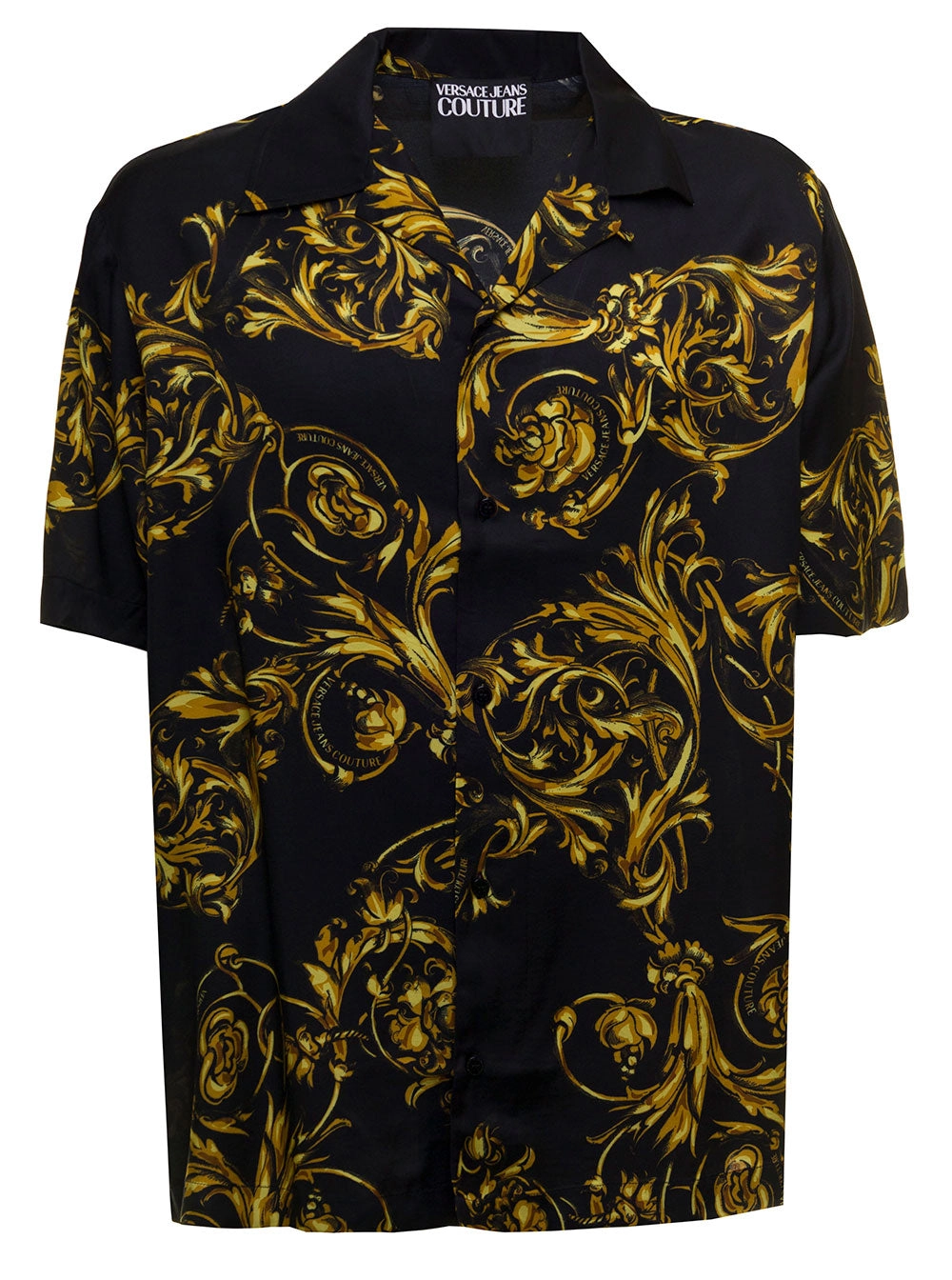 Versace Jeans Couture Baroque Printed Short-Sleeved Shirt