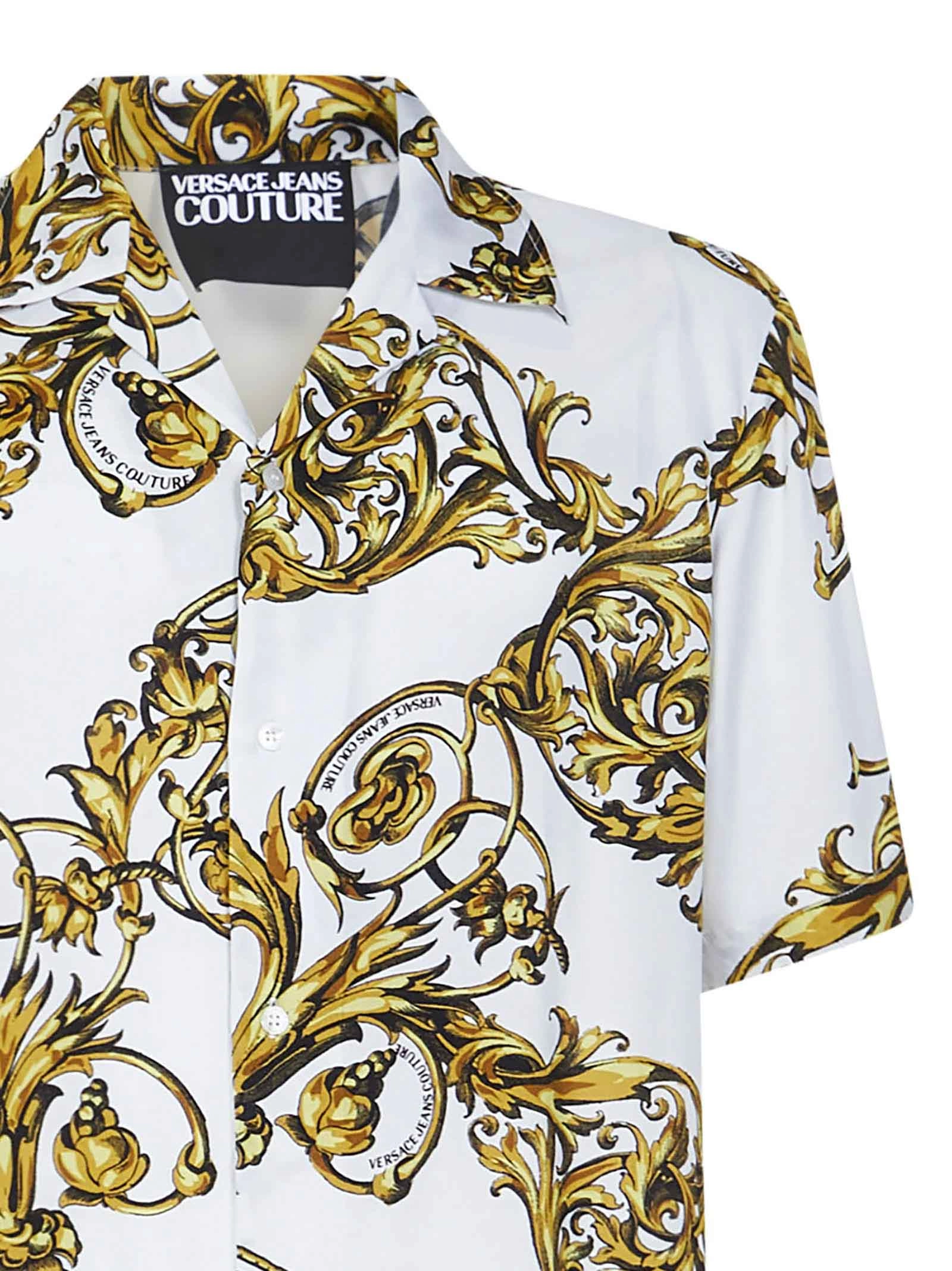 Versace Jeans Couture Baroque Printed Short-Sleeved Shirt