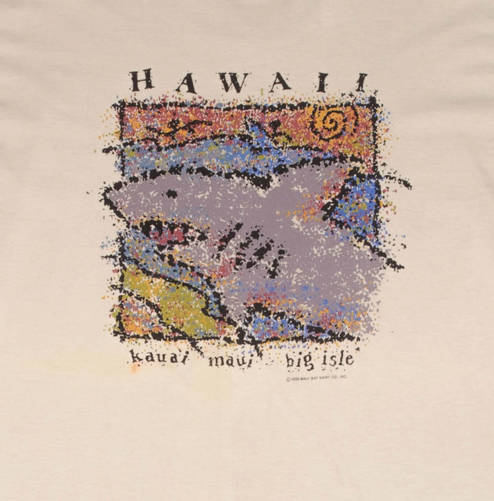 VINTAGE HAWAII SHARK GRAPHIC 1995 TEE SHIRT SIZE XL MADE IN USA