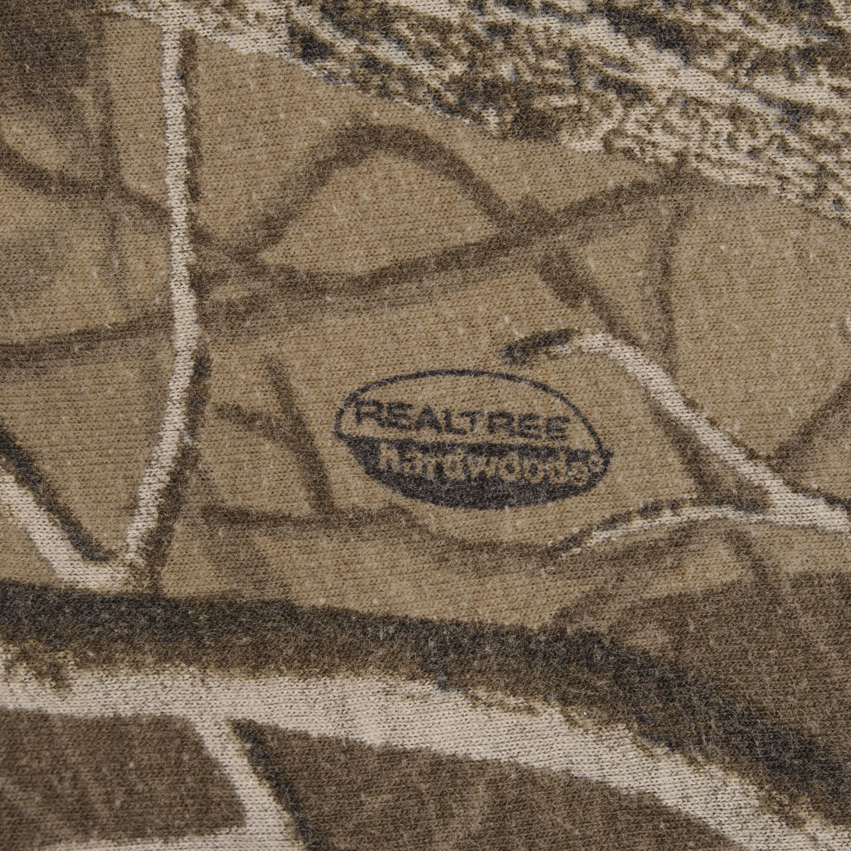 VINTAGE HUNTING REALTREE HARDWOODS CAMO LONG SLEEVE POCKET TEE SHIRT SIZE 2XL