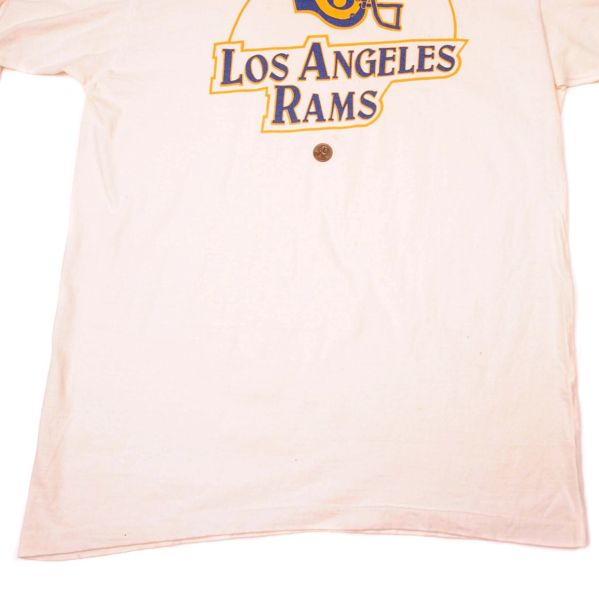 VINTAGE NFL LOS ANGELES RAMS LONG SLEEVES TEE SHIRT EARLY 1980s SIZE MEDIUM MADE IN USA