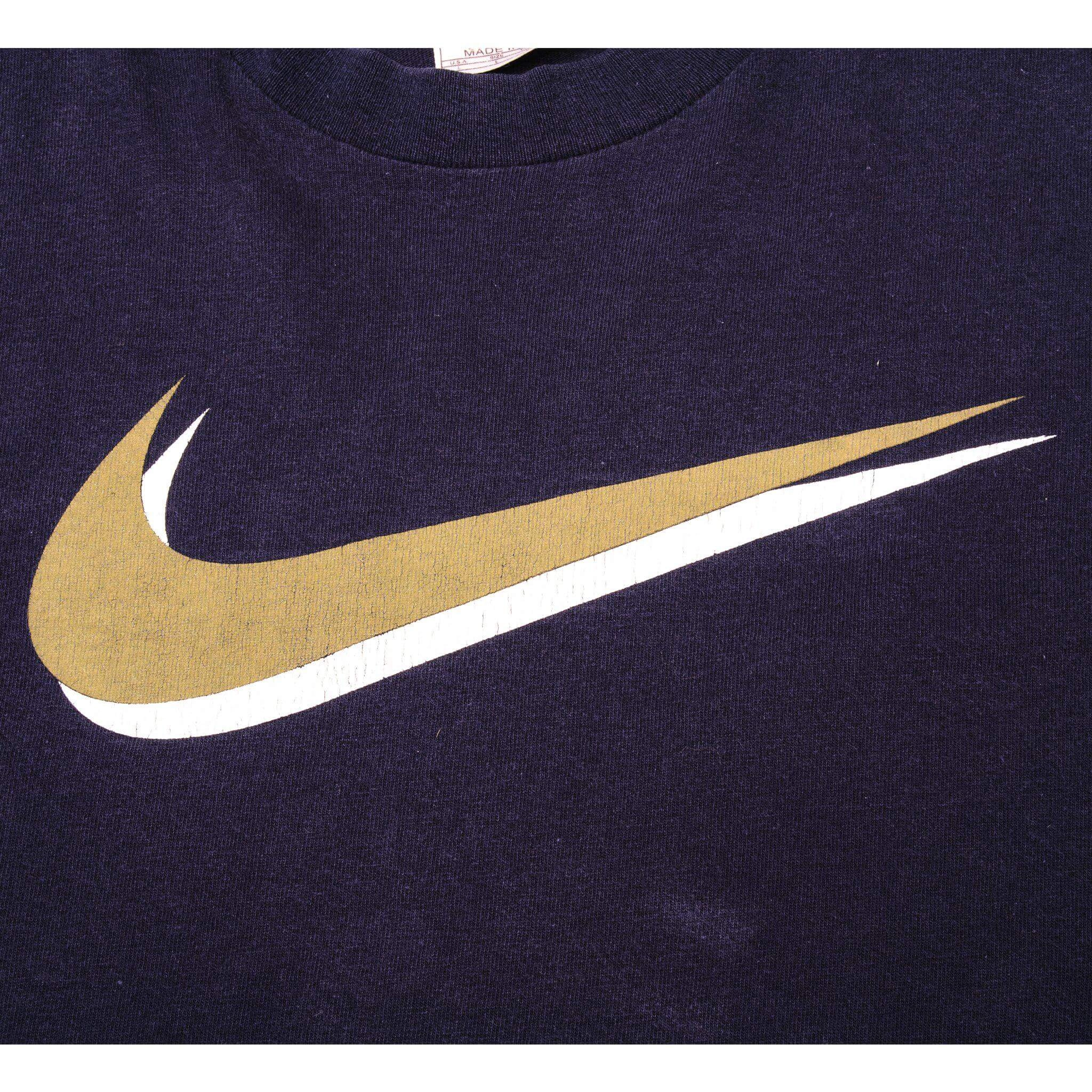 VINTAGE NIKE LONG SLEEVES TEE SHIRT 1990s SIZE LARGE MADE IN USA