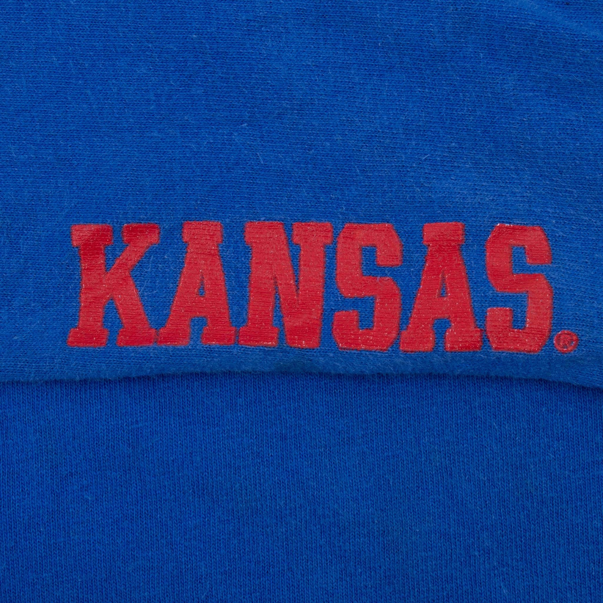 VINTAGE NIKE NCAA KANSAS JAYHAWKS LONG SLEEVE TEE SHIRT 2000S SIZE XL