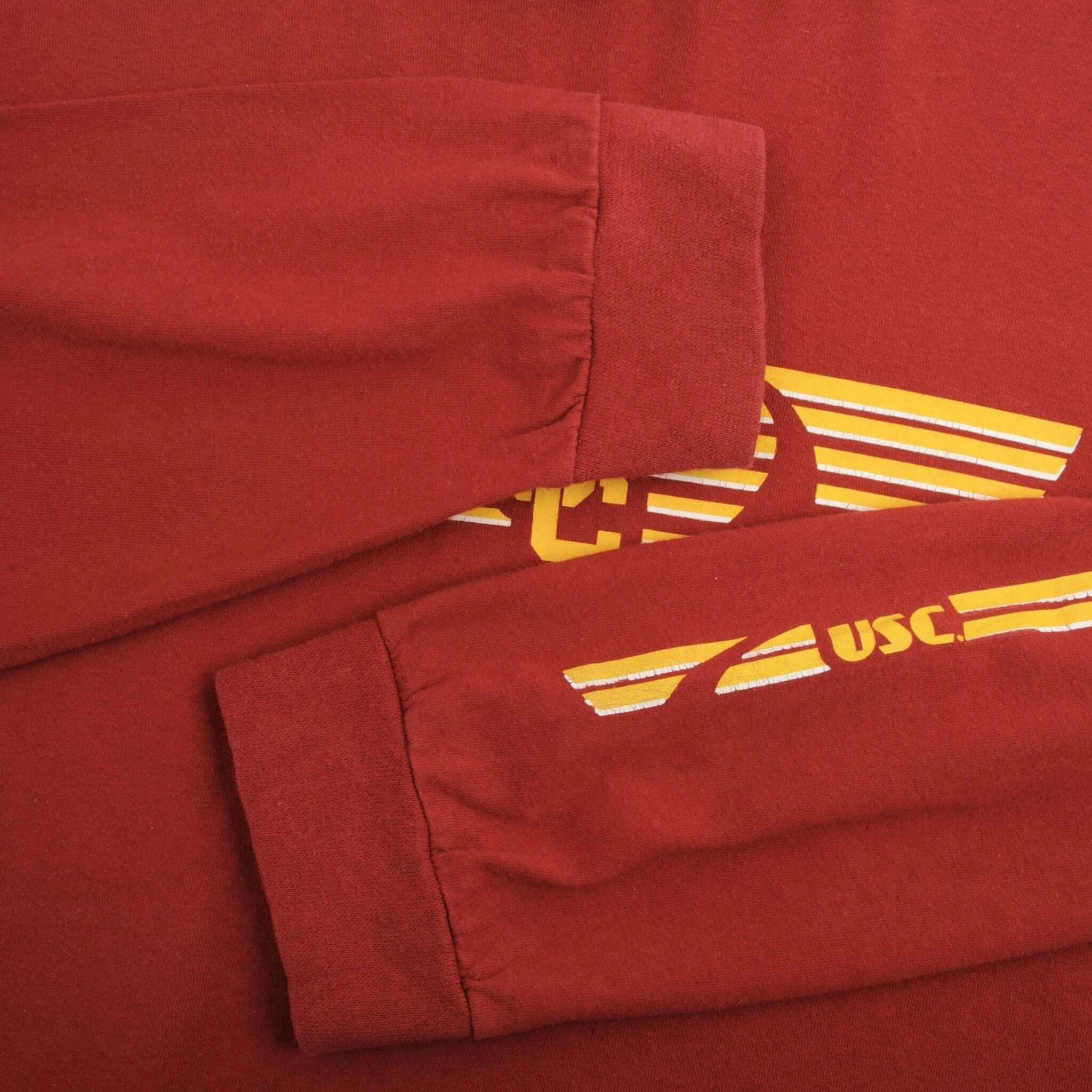 VINTAGE USC TROJANS NIKE CENTER SWOOSH LONG SLEEVE TEE SHIRT 2000S SIZE XL