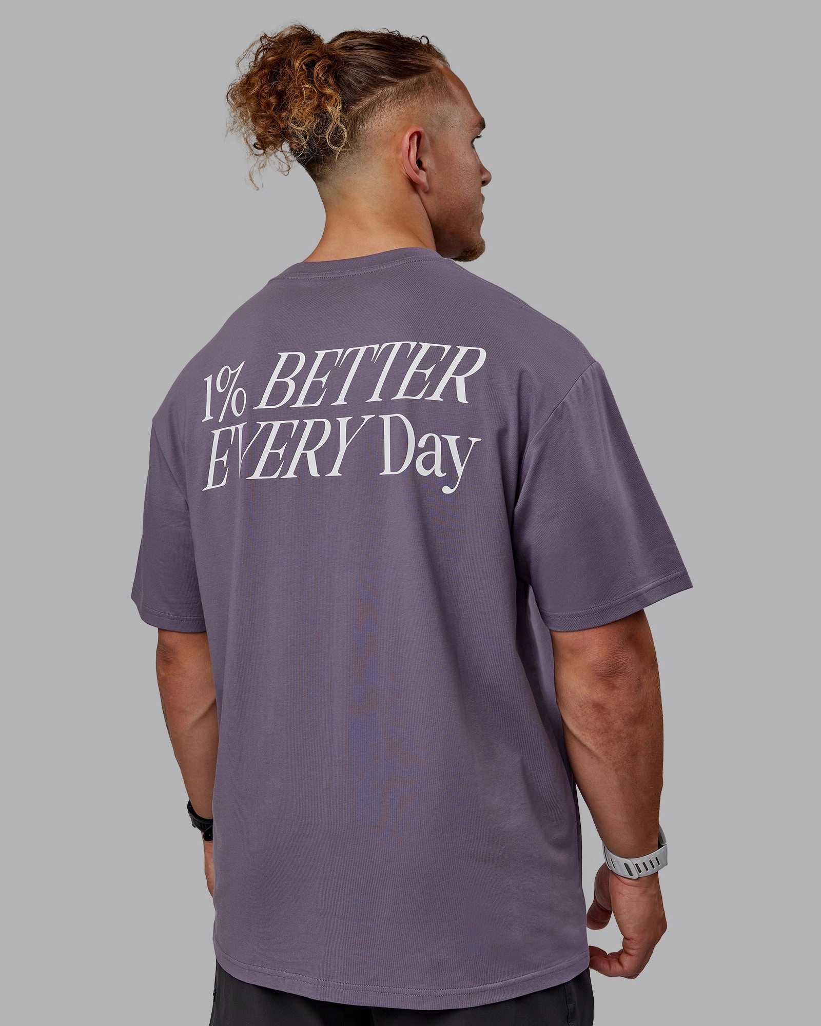 VS6 FLXCotton Tee Oversize - Purple Sage-White