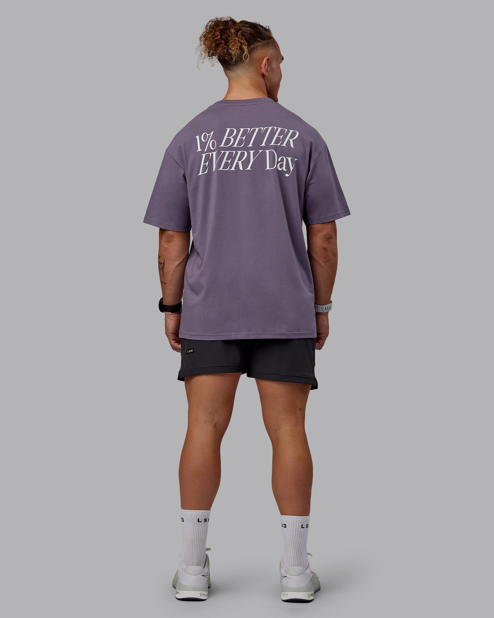 VS6 FLXCotton Tee Oversize - Purple Sage-White