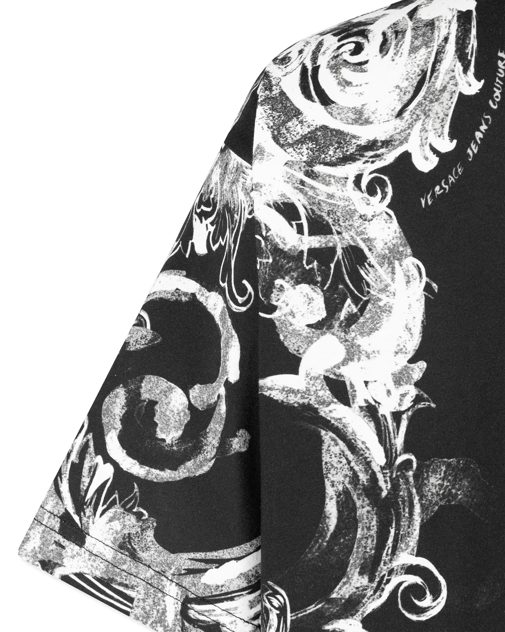Watercolor Half Baroque Print T-Shirt