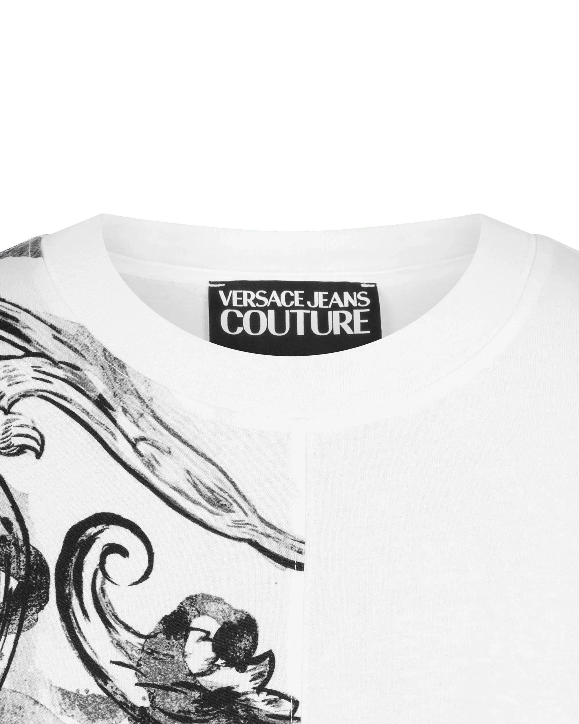 Watercolor Half Baroque Print T-Shirt