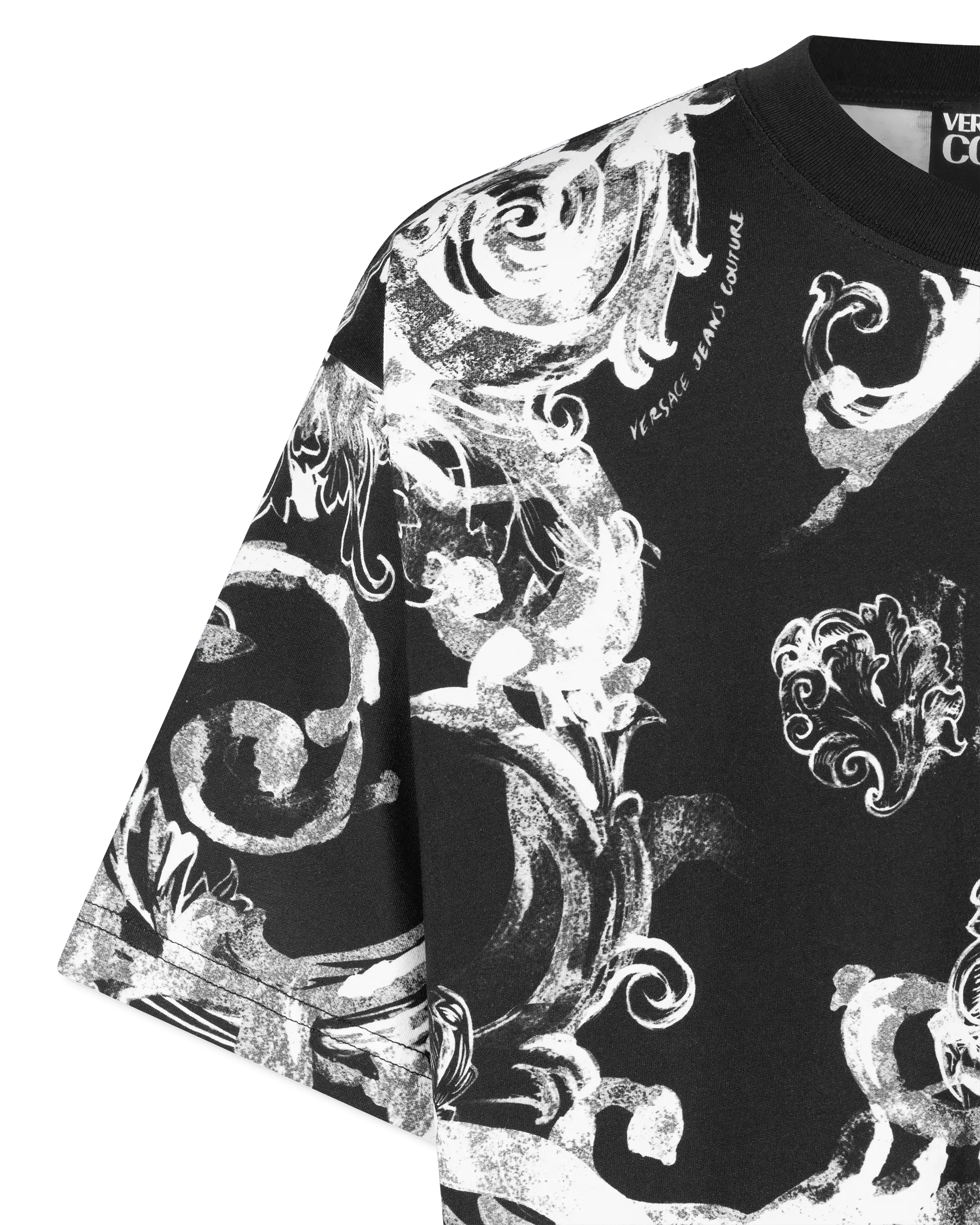 Watercolor Half Baroque Print T-Shirt