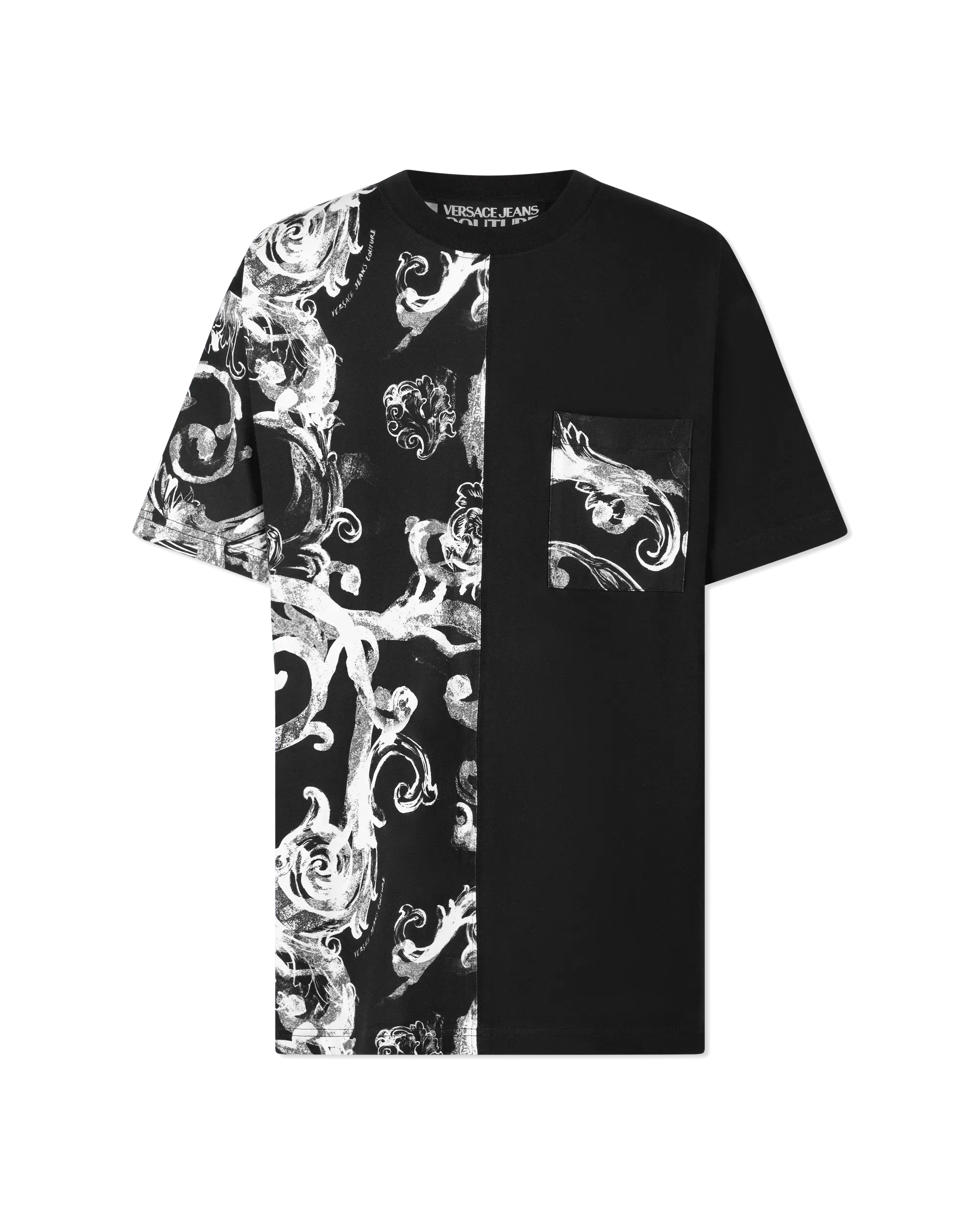 Watercolor Half Baroque Print T-Shirt