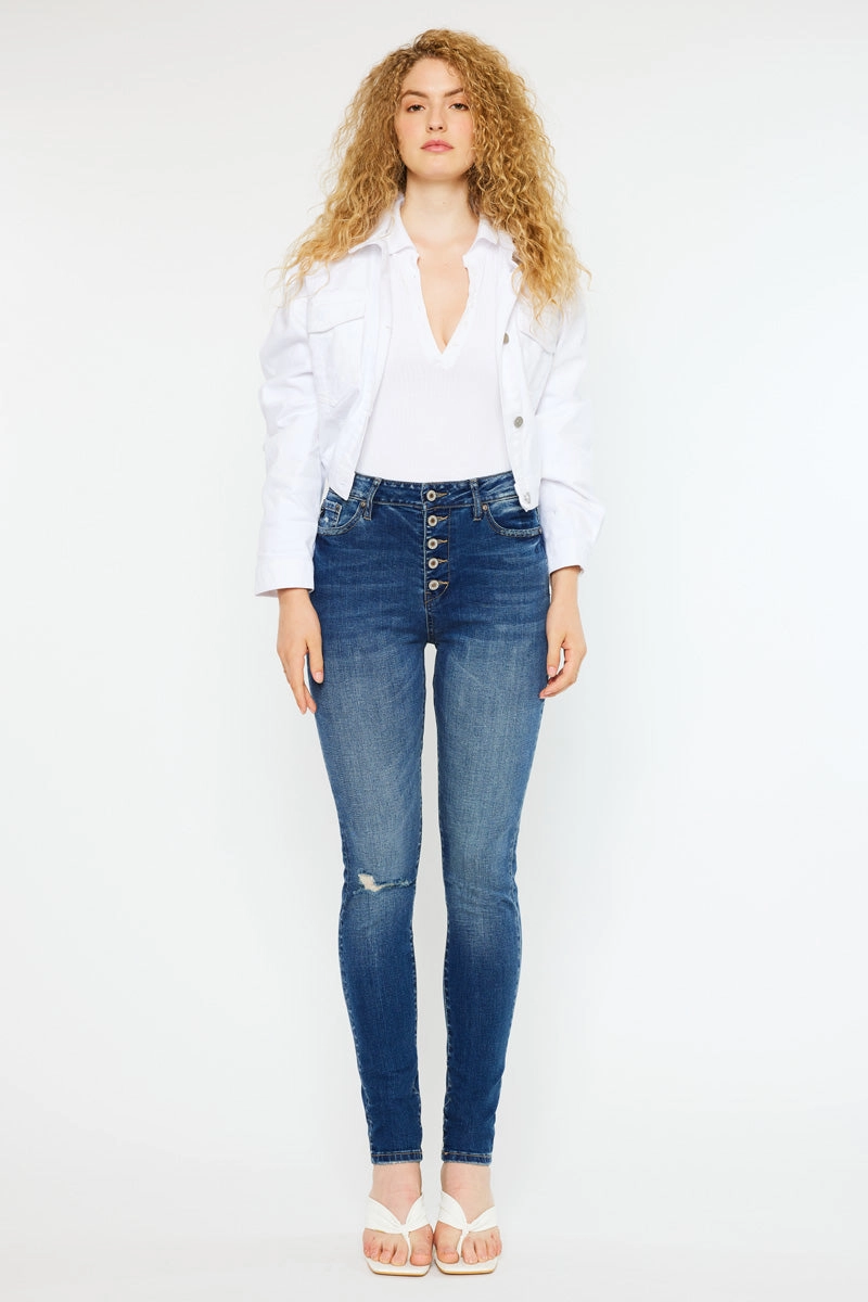 Wesley High Rise Super Skinny Jeans - Curvy