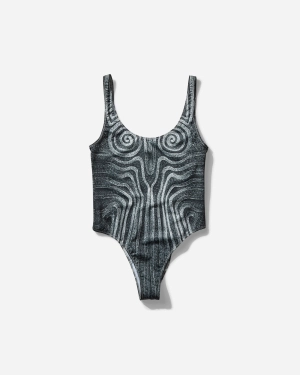 Women's “Spirale” Swimsuit Black