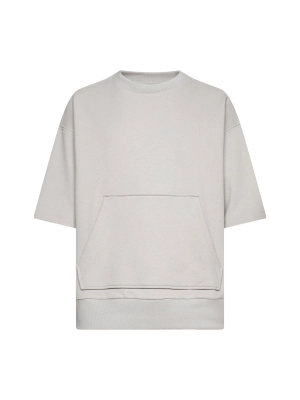 Z Zegna Crewneck Short-Sleeved Sweatshirt